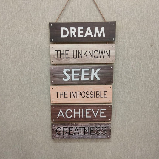 Dream Big Wall hanging quotation