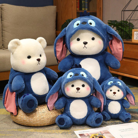 Panda plush toy with cap