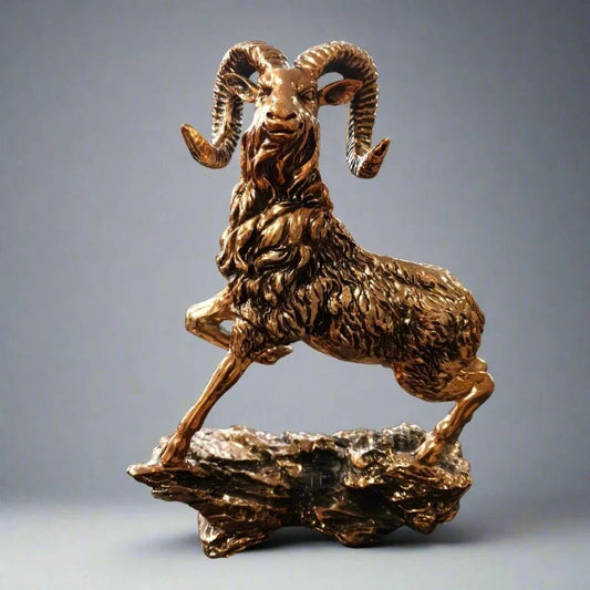 Fiber desktop Markhor decoration