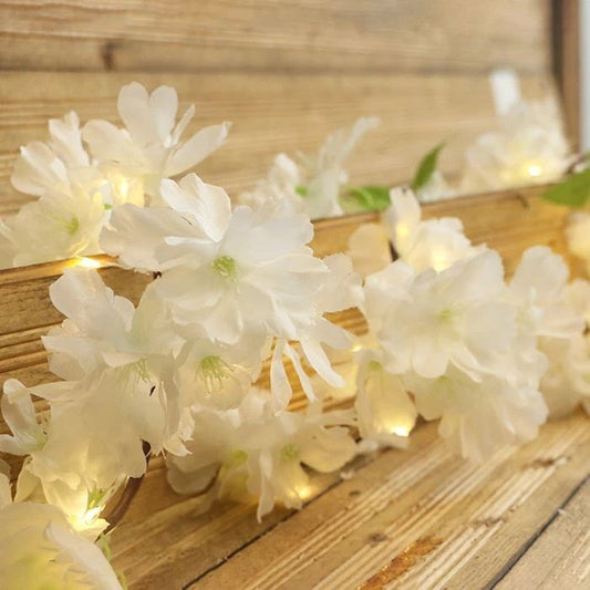 LED floral sakura string lights