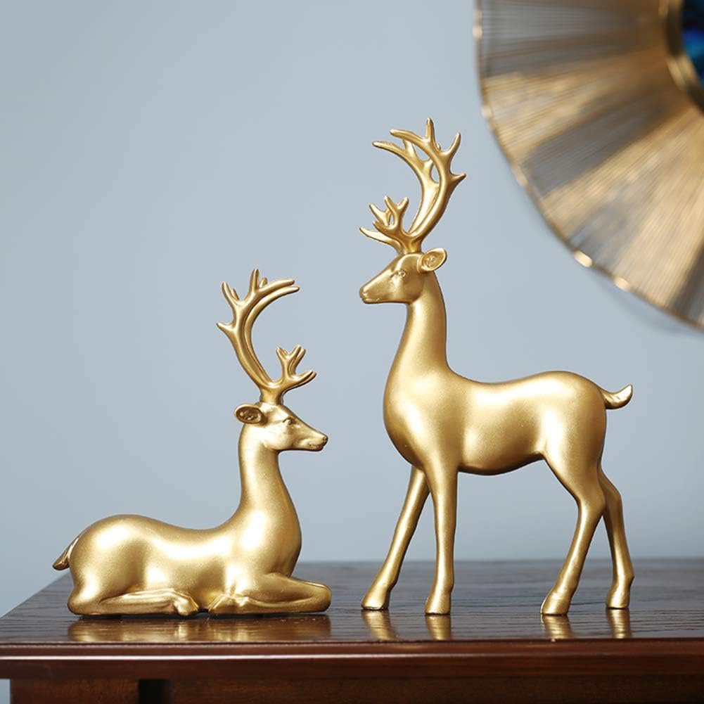 Nordic Deer statue 2pcs set