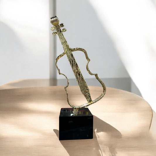 Metal Guitar Desktop Decoration