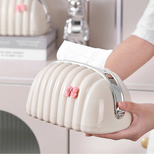 Luxury tissue holder organizer with boe