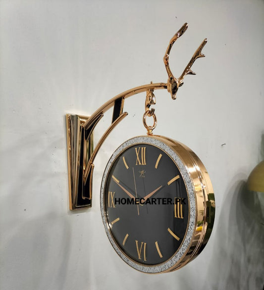Markhor style hyxzing model dual sided clock