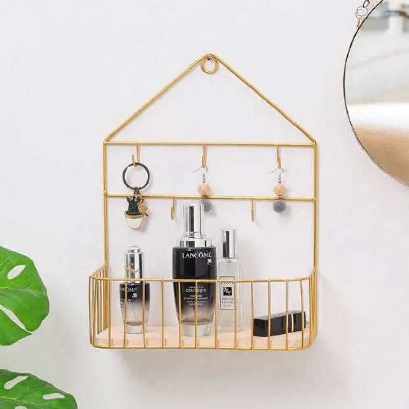 Wall mounted keyholder/shelf