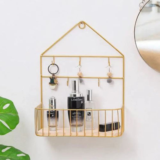 Wall mounted keyholder/shelf