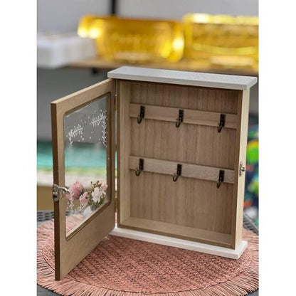 Wooden floral Keyholder -0001