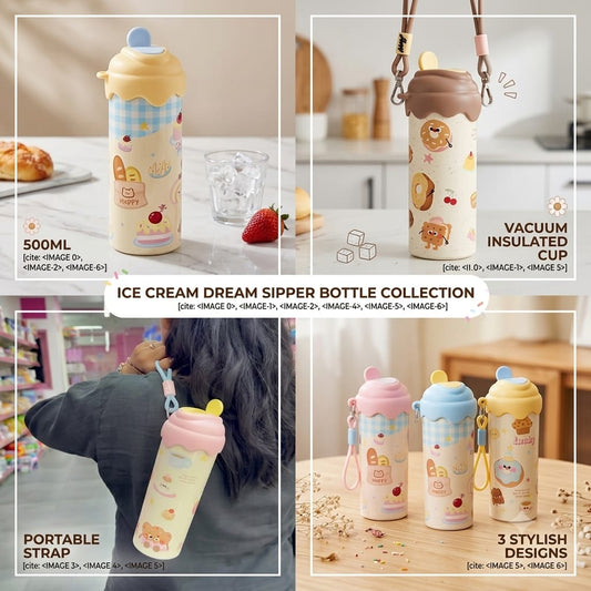 Vacuum insulated water bottle