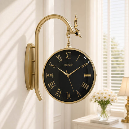 Nordic design Dual sided Markhor clock