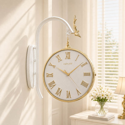 Nordic design Dual sided Markhor clock