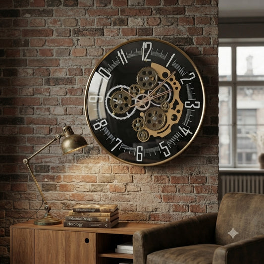 Retro Gearing Wall clock