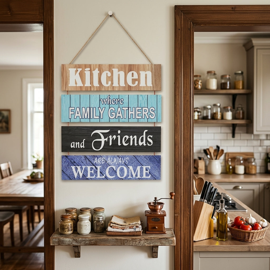 Welcome Kitchen -wall hanging quotation