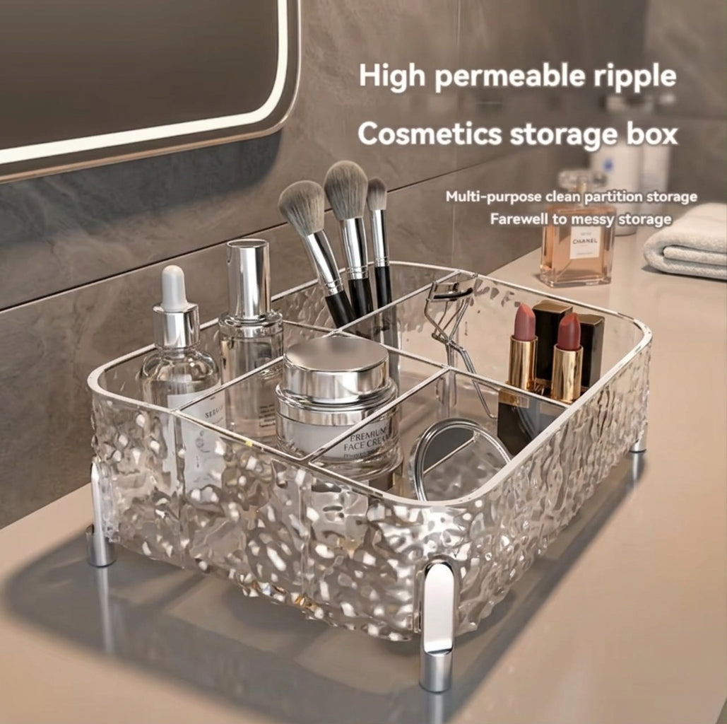 High-End Transparent Multi Compartment Storage Rack