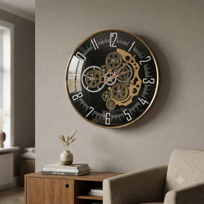 Retro Gearing Wall clock