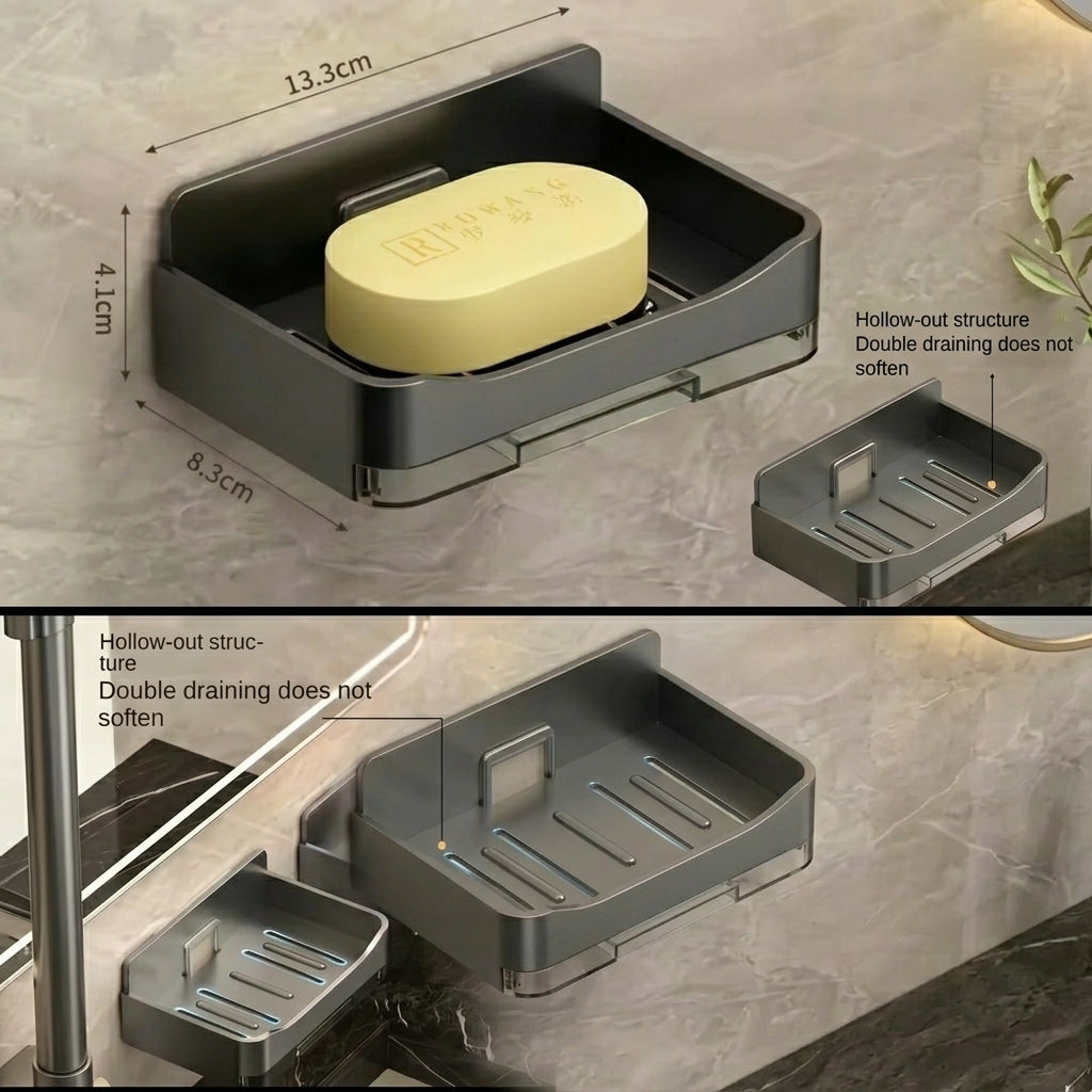 Wall mounted sticking soap dish