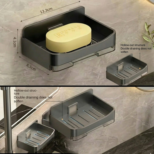 Wall mounted sticking soap dish