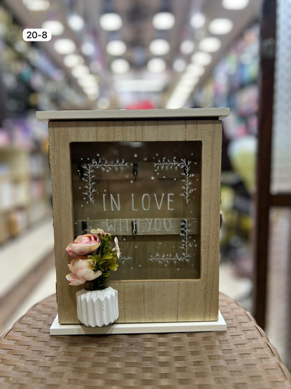 Wooden floral Keyholder -0001