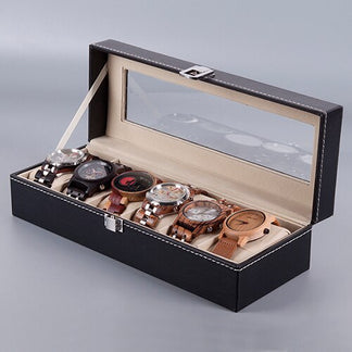 6 Slot watch box organizer