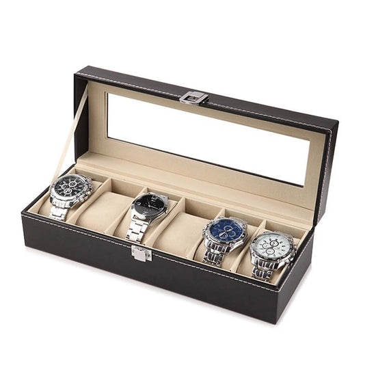 6 Slot watch box organizer