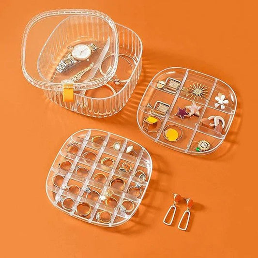 Acrylic Transparent Jewellery Organizer - 3 Layer
