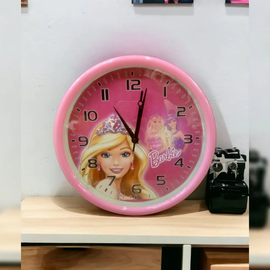 Best Quality Wall Clock In Different Design - Barbie