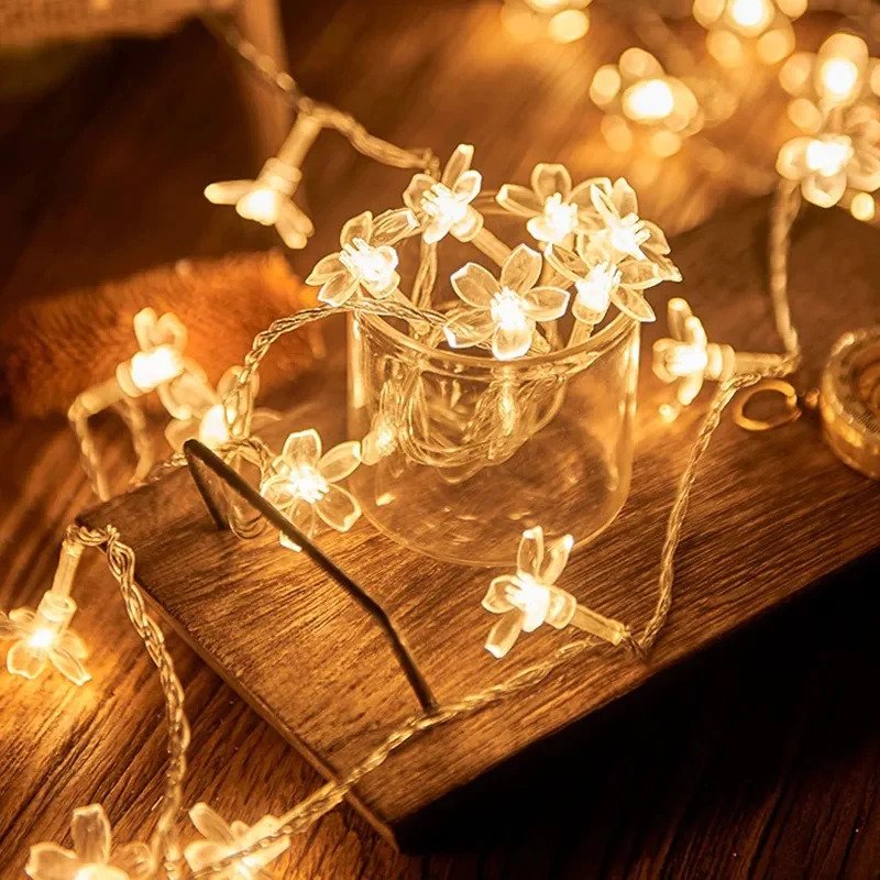 Cherry Blossom Led String Light - 10 Flowers
