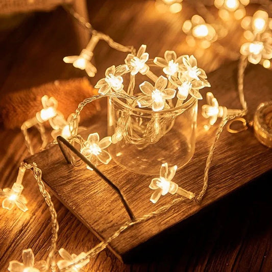 Cherry Blossom Led String Light - 10 Flowers