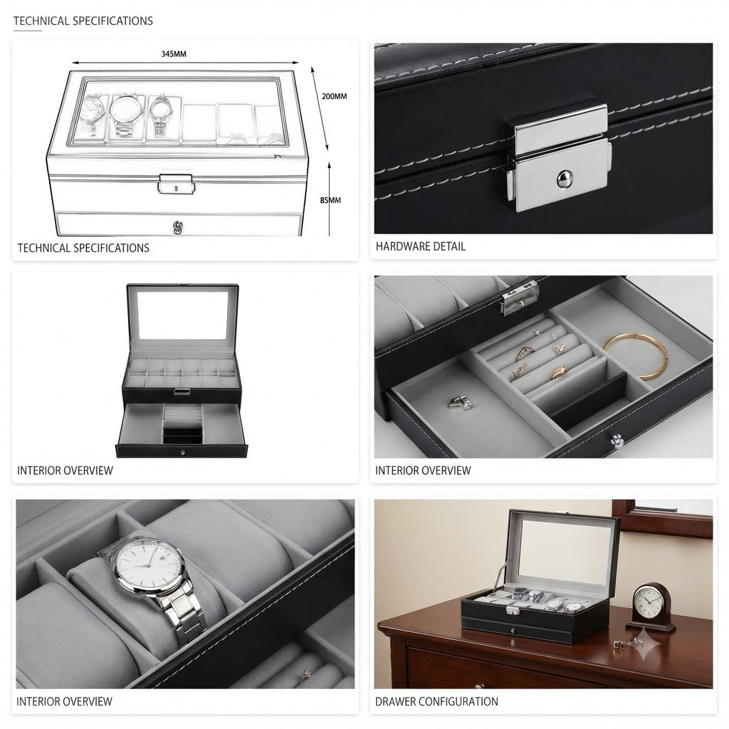 12 Watch & Jewellry organizer imported