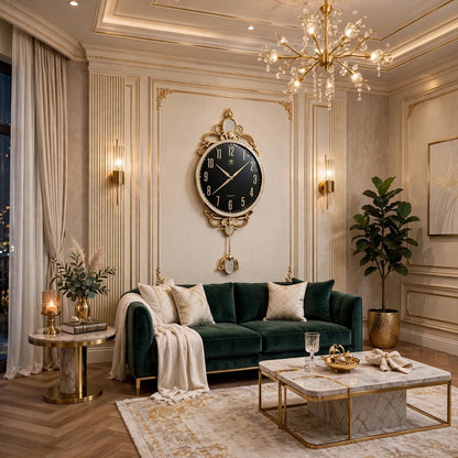 Fancy Big Wall clock with pendulum