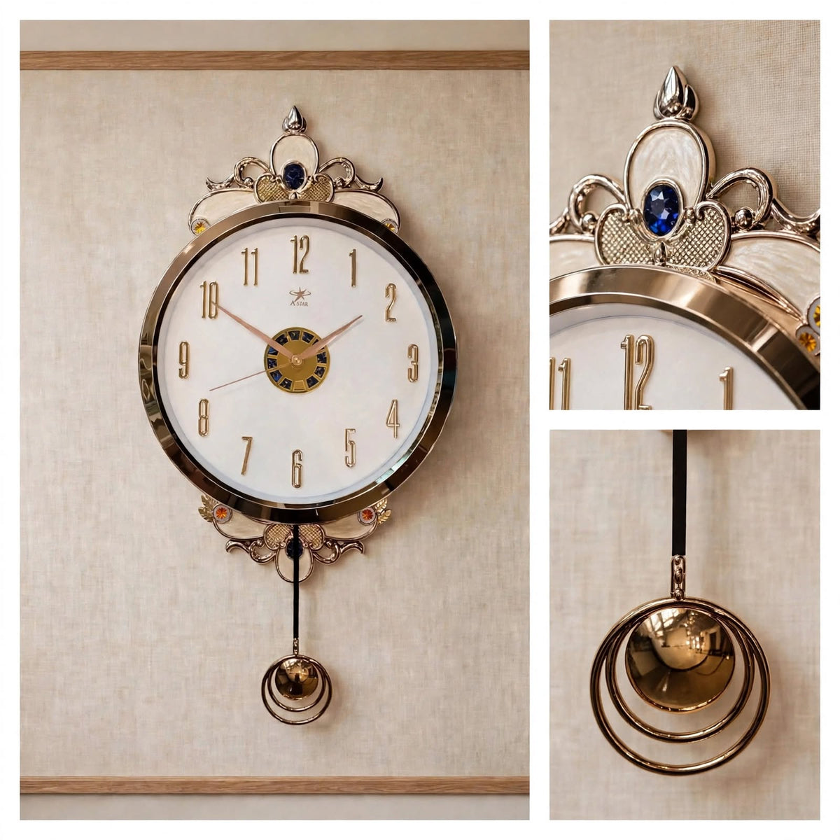 Fancy Elegant design pendulum clock