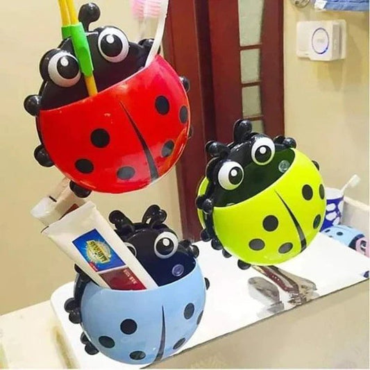Lady Bug Brush Holder - Blue