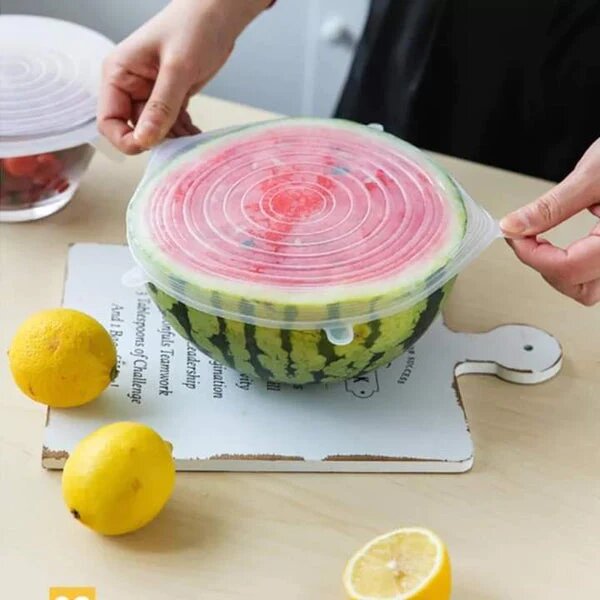 Leakproof Silicon Lids 7 Pieces