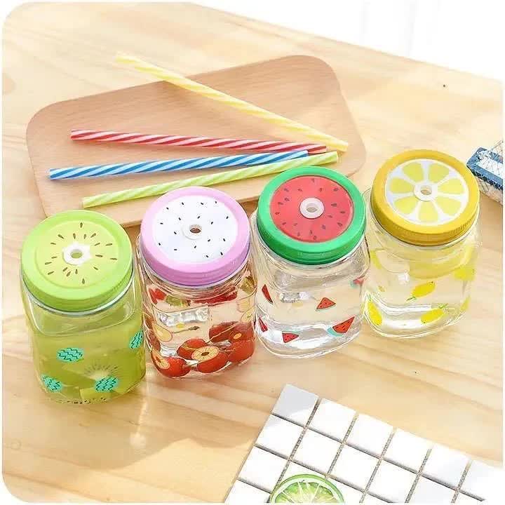 Mason Jars In Fruit Theme