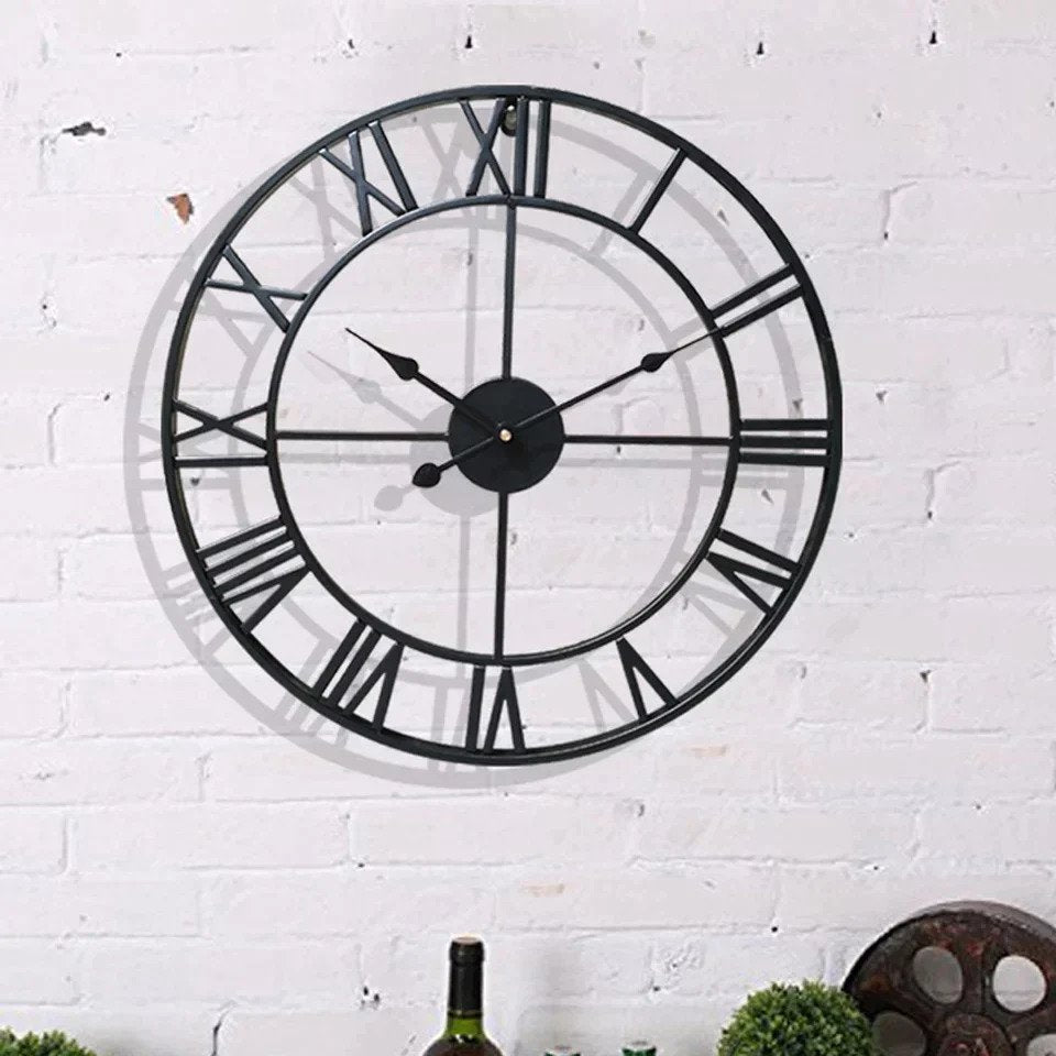 Imported Metallic Roman Digit Clock