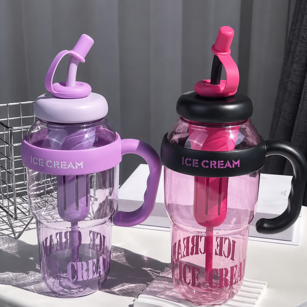 Acrylic Ice Cream Tumbler Bottle