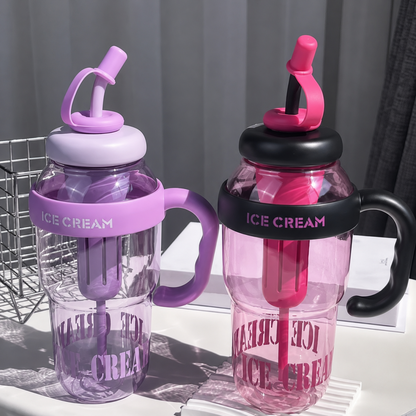 Acrylic Ice Cream Tumbler Bottle