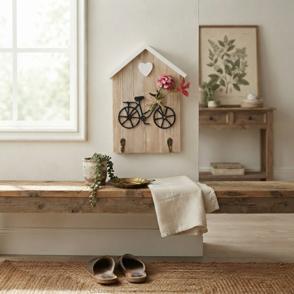 House shape decoration key holder