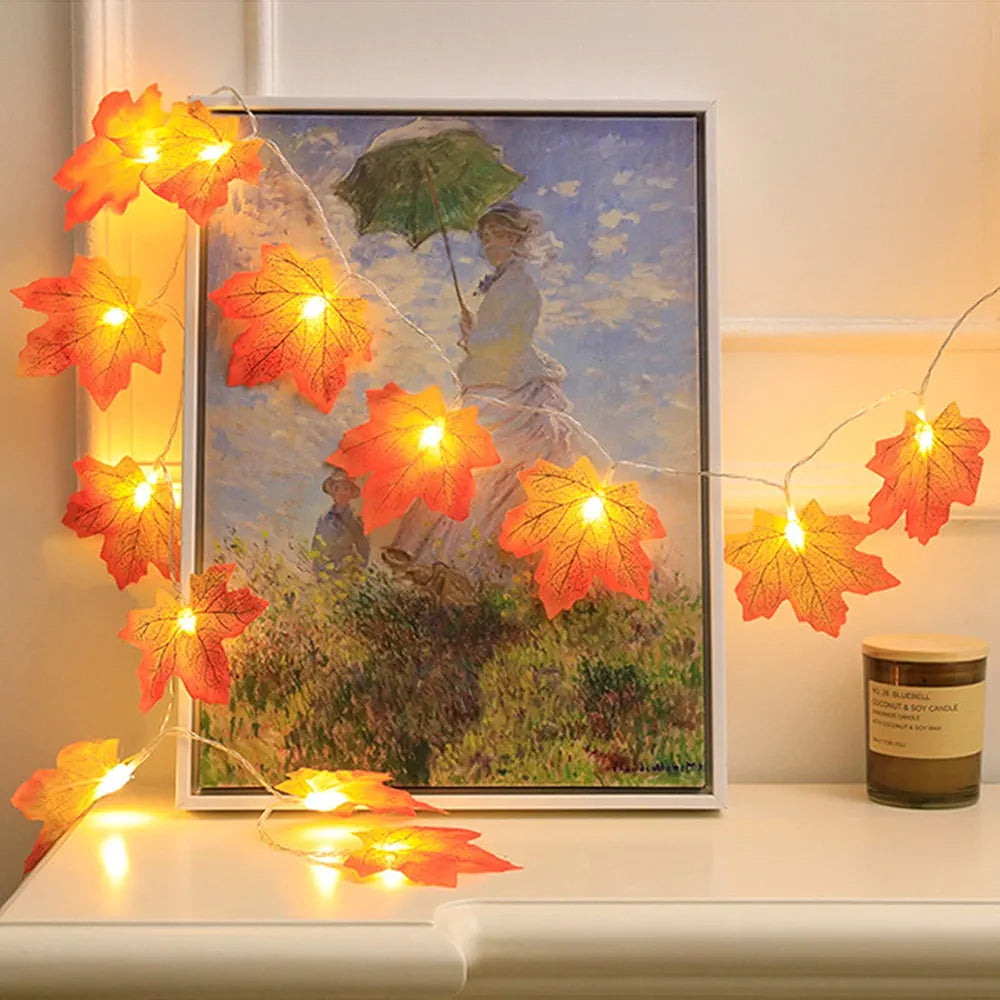 Led maple string light