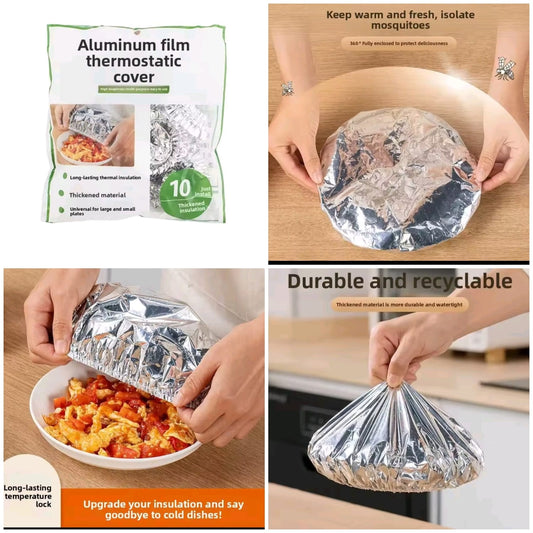 Pack of 10 Aluminum food covers