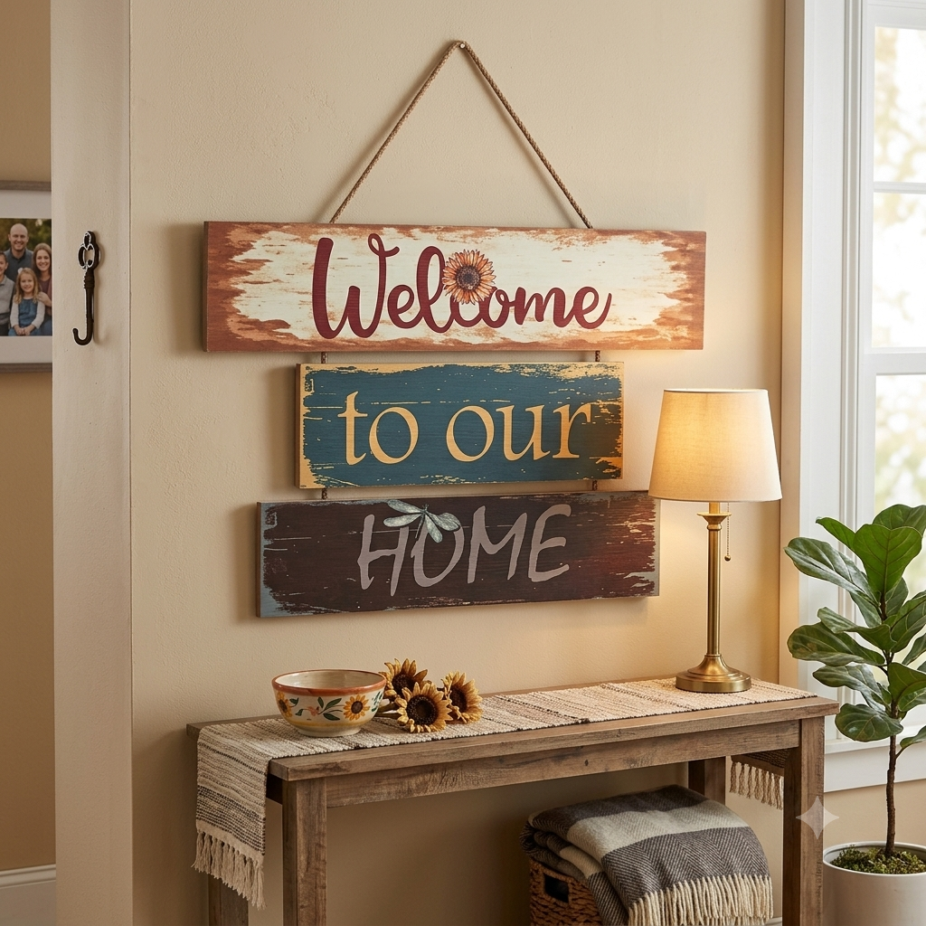 3 step wall hanging decorations