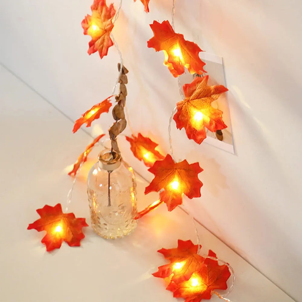Led maple string light