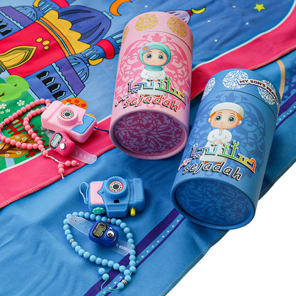 Kids Prayer Mat with Tasbeeh Counter & Kids Camera