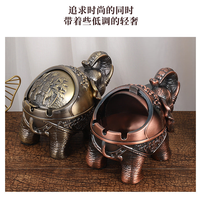 Elephant Ashtray with lid table decor