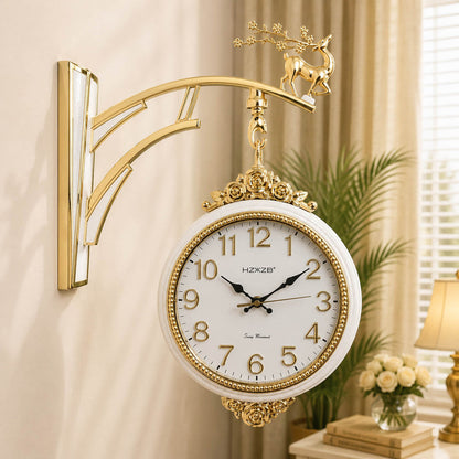 Markhor design hyzxing dual sided station clock
