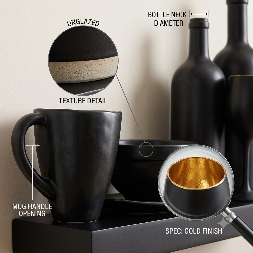 mounted bottle & coffee wall clock