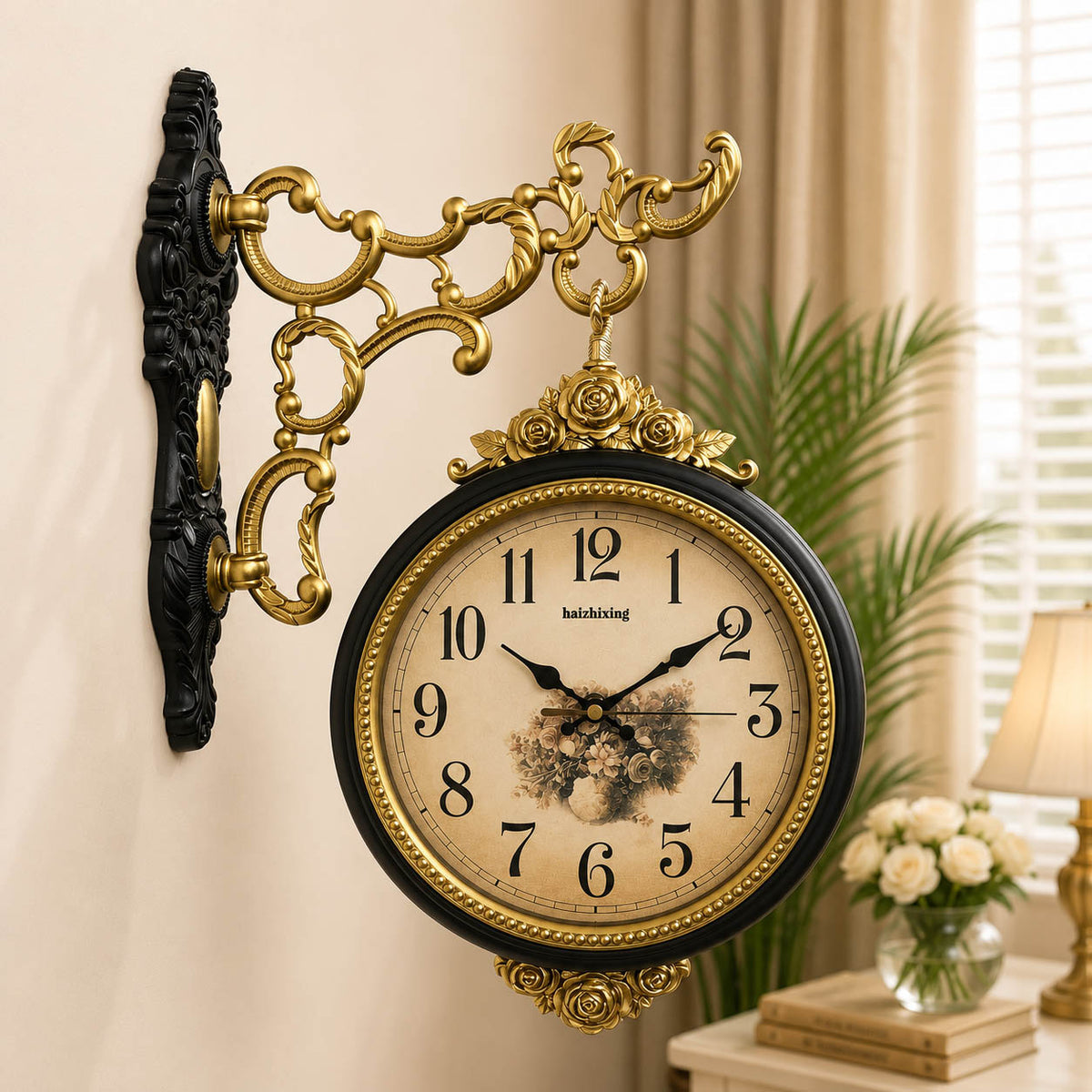 Hyzxing Dual sided wallclock