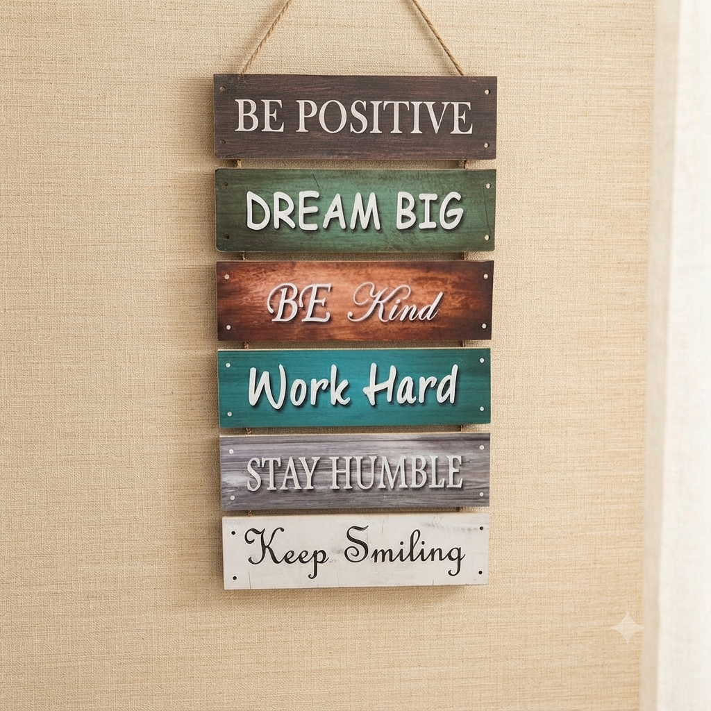 Be positive - Wall hanging quotation