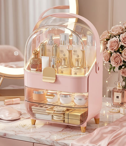 Big Cosmetic organizer with tray