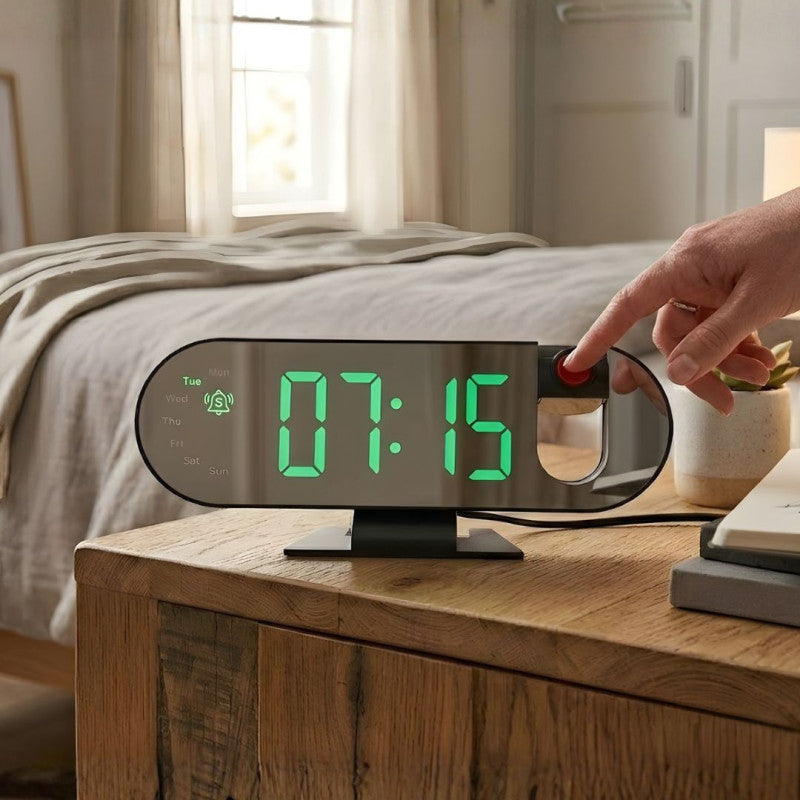 LED Digital Alarm Table Clock Modern Desk Clock with Large Display