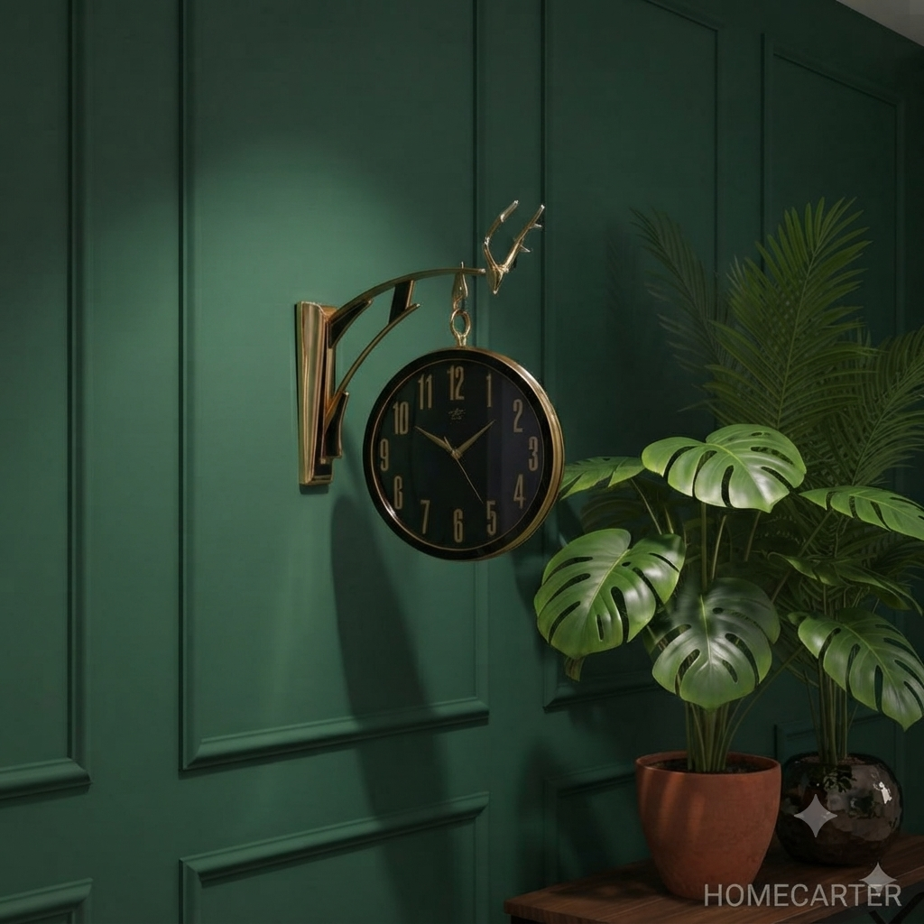 Markhor style station clock with stand-9201